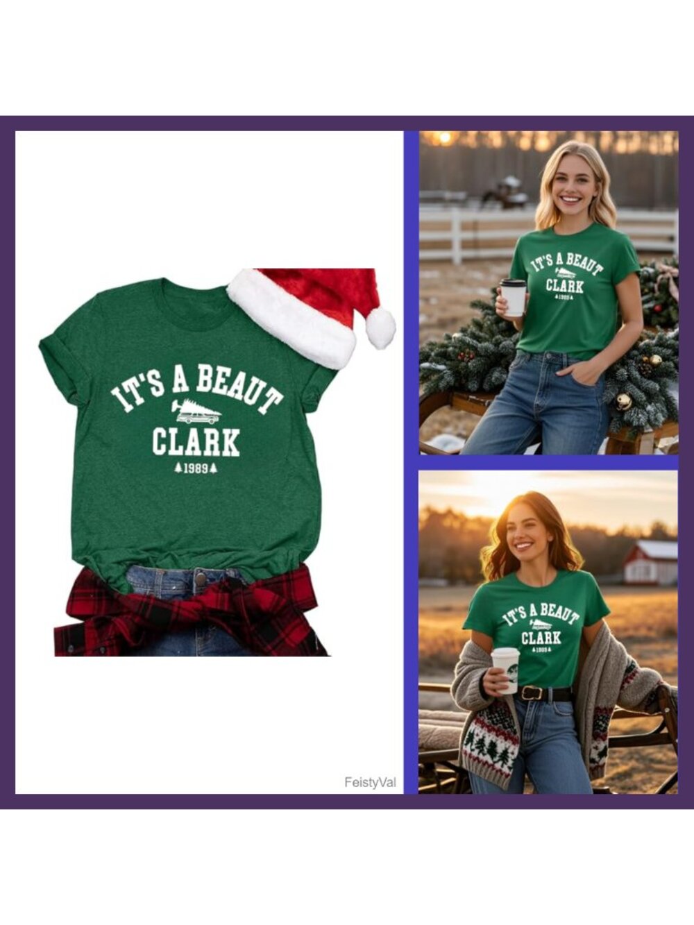 Women's Christmas Tree Graphic T-Shirt Crew Neck Short Sleeve Holiday Tee